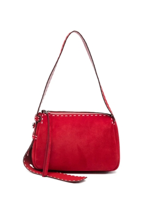 Tory Burch small Romy pick stitch tote bag - Red