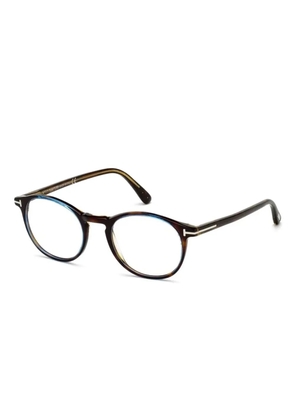 TOM FORD Eyewear round-frame glasses - Brown