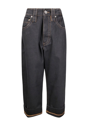 Vaquera Baby topstitch jeans - Black