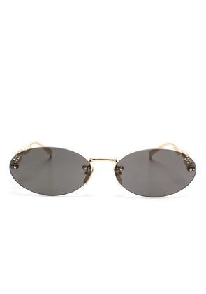 Gucci Eyewear oval-frame sunglasses - Gold