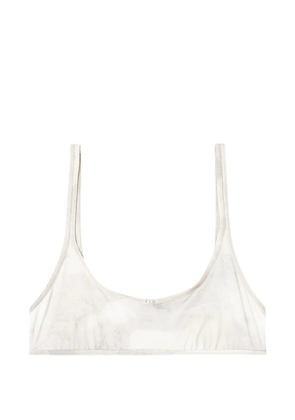 Diesel Oval D bikini top - Neutrals
