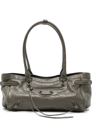 Balenciaga leather top-handle shoulder bag - Green