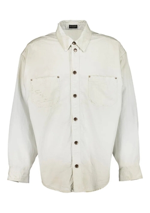 Balenciaga two-pocket button-up shirt - White