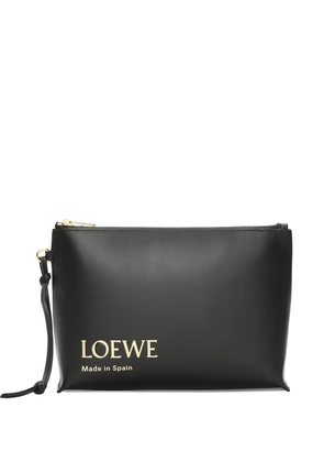 LOEWE logo-print clutch bag - Black