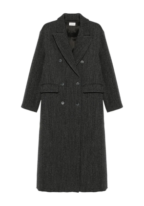 P.A.R.O.S.H. herringbone double-breasted coat - Grey