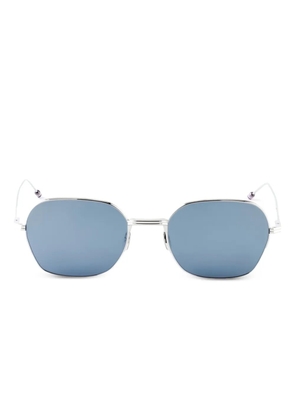 Thom Browne Eyewear geometric-frame sunglasses - Silver