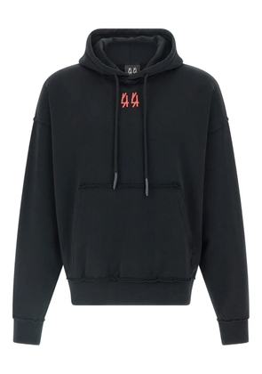 44 LABEL GROUP logo-print hoodie - Black