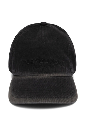 Wooyoungmi embroidered baseball hat - Black