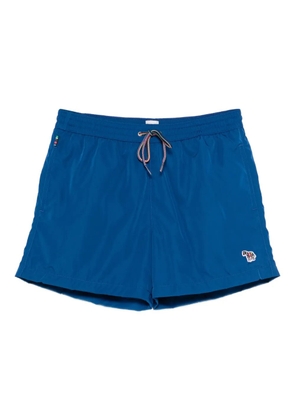 Paul Smith zebra drawstring beachwear - Blue