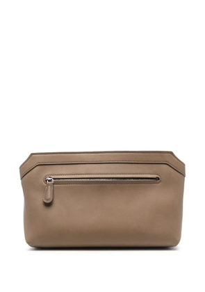 The Row Terrasse clutch bag - Brown