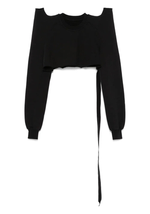 Rick Owens DRKSHDW cropped sweatshirt - Black