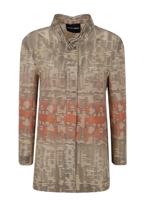 Giorgio Armani boxy oversized jacket - Neutrals