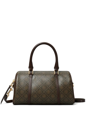 Tory Burch mini T Monogram Barrel tote bag - Brown