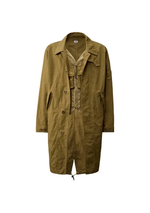 C.P. Company Lens-detail long-sleeve coat - Green