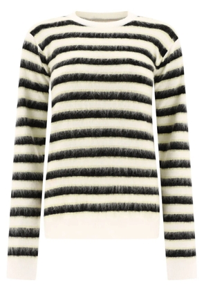 Marni striped virgin wool jumper - White