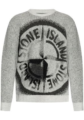 Stone Island Compass-motif jumper - Grey