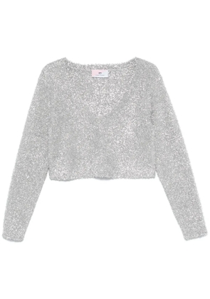 Chiara Ferragni lurex sweater - Grey