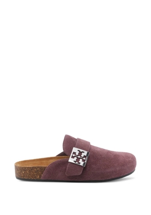 Tory Burch Mellow golden-buckle mules - Purple