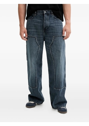 HUGO patchwork panelled jeans - Blue