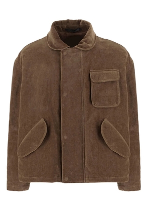 Giorgio Armani patch-pocket jacket - Brown