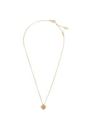 Coach heart logo pendant necklace - Gold