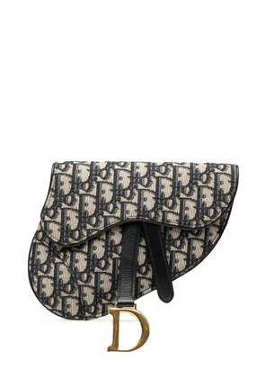 Christian Dior Pre-Owned 2019 Oblique Canvas Saddle belt bag - Blue