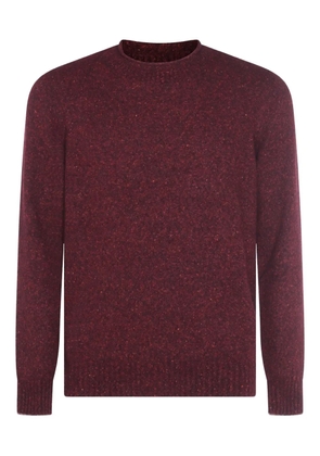 Brunello Cucinelli speckled crew-neck sweater - Red