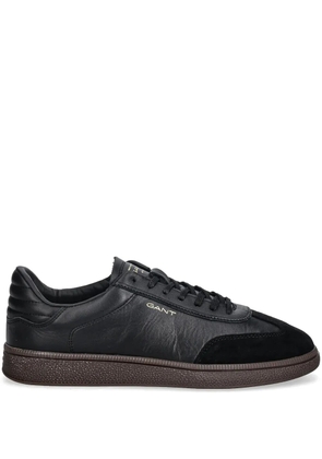 Gant suede-panel sneakers - Black