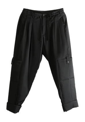Yohji Yamamoto pleated cargo trousers - Black