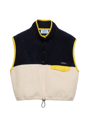 Prada Pile turtleneck blouson vest - Neutrals