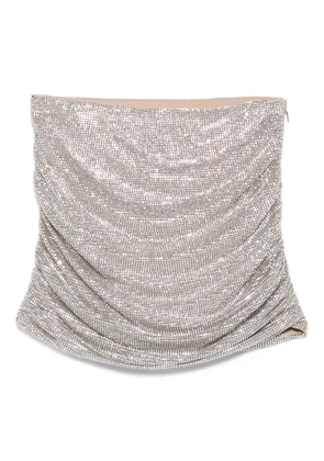Giuseppe Di Morabito crystal-embellished skirt - Silver