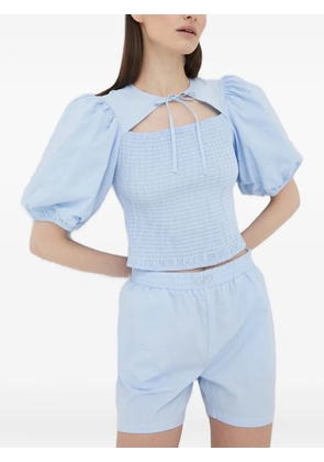 Résumé puff-sleeve cut-out top - Blue
