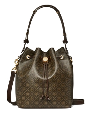 Tory Burch T Monogram bucket bag - Brown