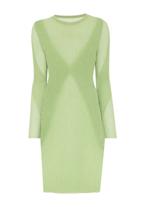 Isa Boulder knitted mini dress - Green