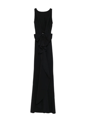 CHIARA BONI La Petite Robe bow-detail draped maxi dress - Black