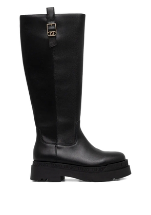 LIU JO leather boots - Black