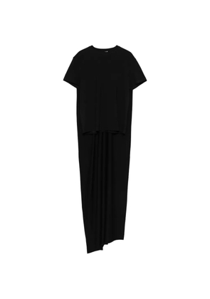 Magda Butrym draped T-shirt - Black