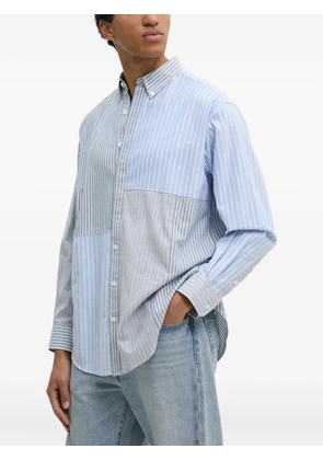 Desigual striped panelled shirt - Blue
