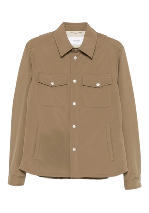 Lardini long sleeve shirt jacket - Neutrals