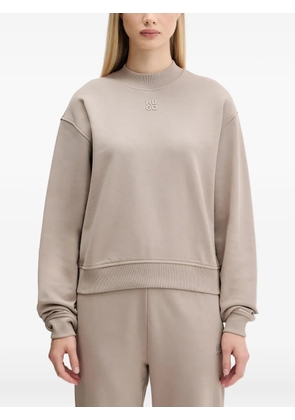 HUGO logo-detail sweatshirt - Neutrals