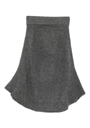 ENTIRE STUDIOS ribbed A-line skirt - Grey