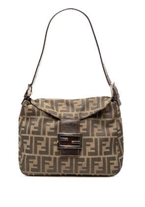 Fendi Pre-Owned 20th Century Zucca Canvas Double Flap shoulder bag - Brown