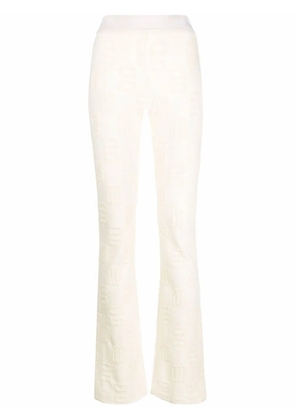 AMBUSH monogram flared leggings - Neutrals