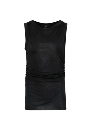 Avant Toi gathered top - Black