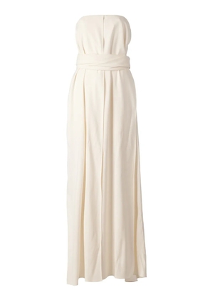 Maison Rabih Kayrouz wrap-tie empire line gown - White