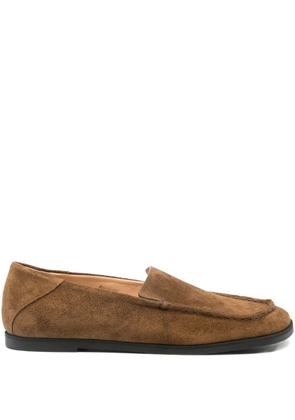 Dear Frances Drew suede loafers - Brown