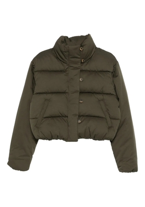 Soeur high-neck padded jacket - Green