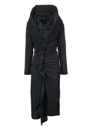 Yohji Yamamoto gathered dress - Black