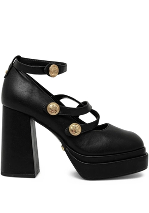 Buffalo 110mm May Mary platform strap pumps - Black