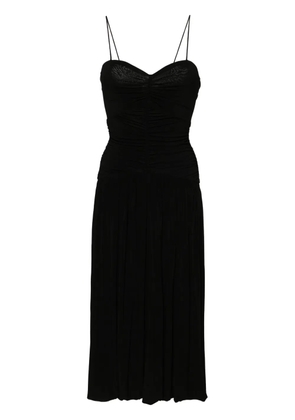 ISABEL MARANT Elisabeth ruched midi dress - Black